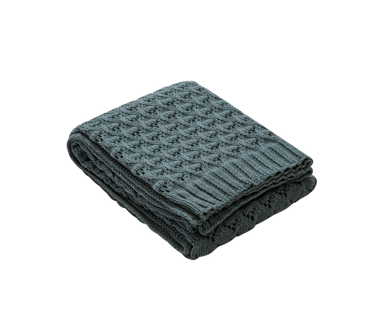 OSLO DIAMOND-KNIT SPRING THROW