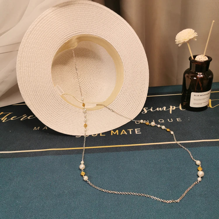 ÉLODIE PEARL STRAW HAT