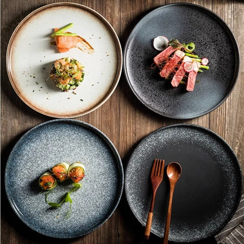 Lunar Edge Porcelain Dinner Plates