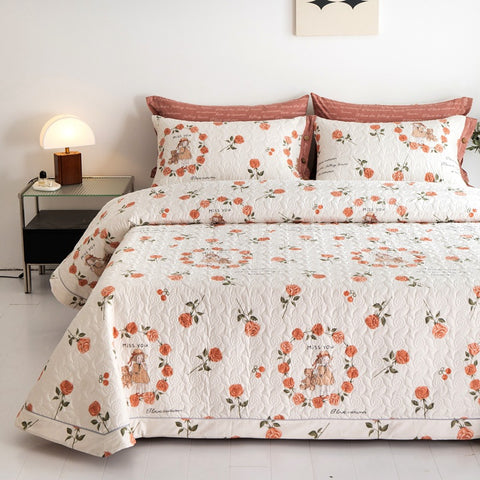 Amélie Autumn Quilted Cotton Bedding Set 3PCS