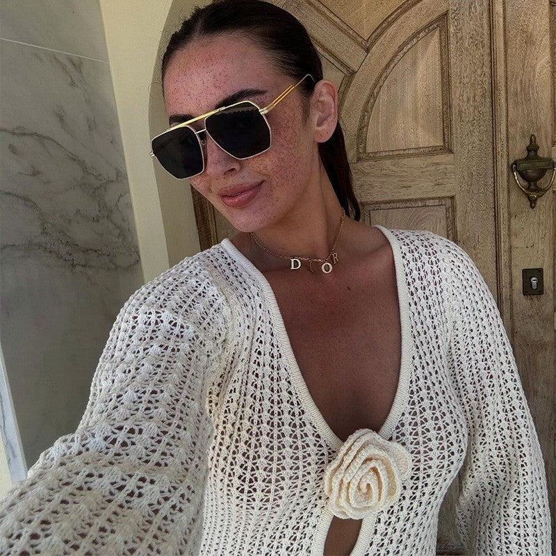 MYKONOS OPEN-BACK BLOOM DRESS