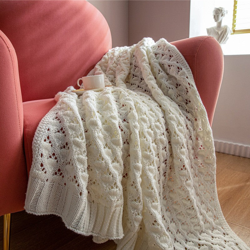 OSLO DIAMOND-KNIT SPRING THROW