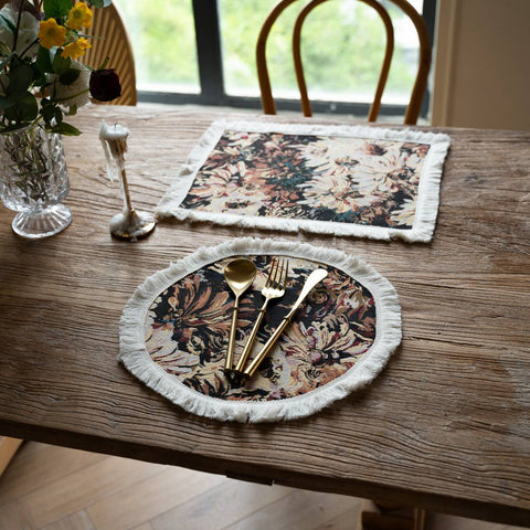 Floral Tapestry Placemat – Round & Rectangular