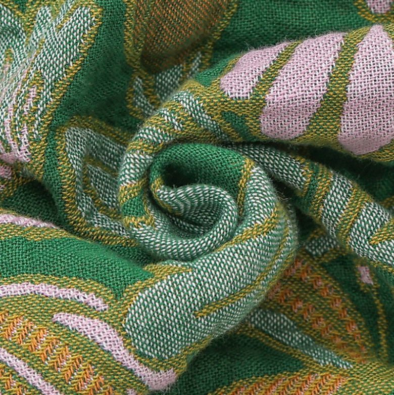 FLORAL GROVE TASSELED BLANKET