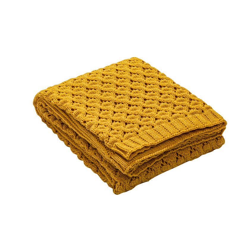 OSLO DIAMOND-KNIT SPRING THROW