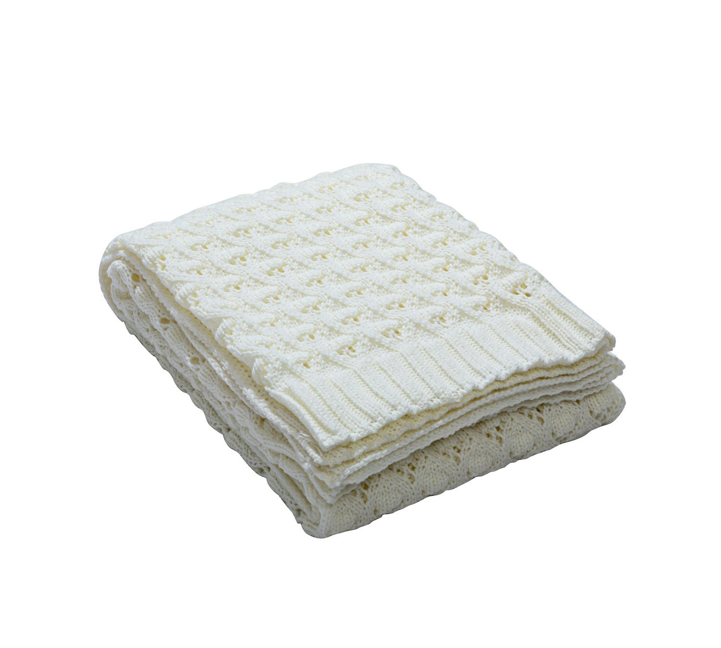 OSLO DIAMOND-KNIT SPRING THROW