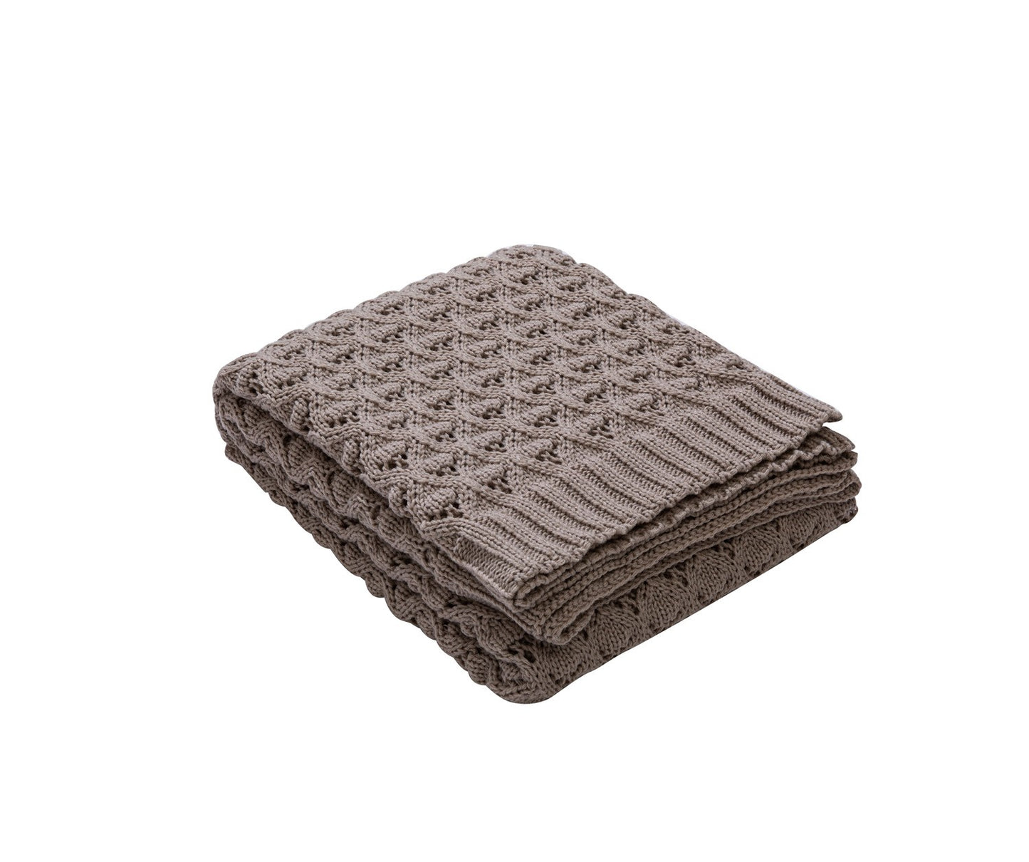 OSLO DIAMOND-KNIT SPRING THROW