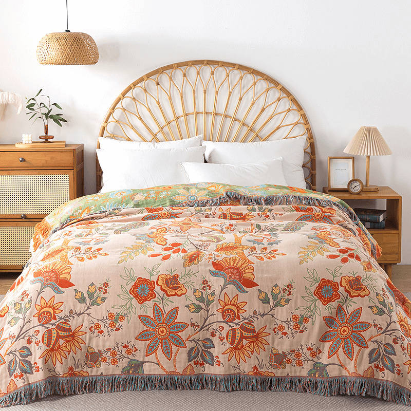BOHEMIAN BLOOM THROW BLANKET