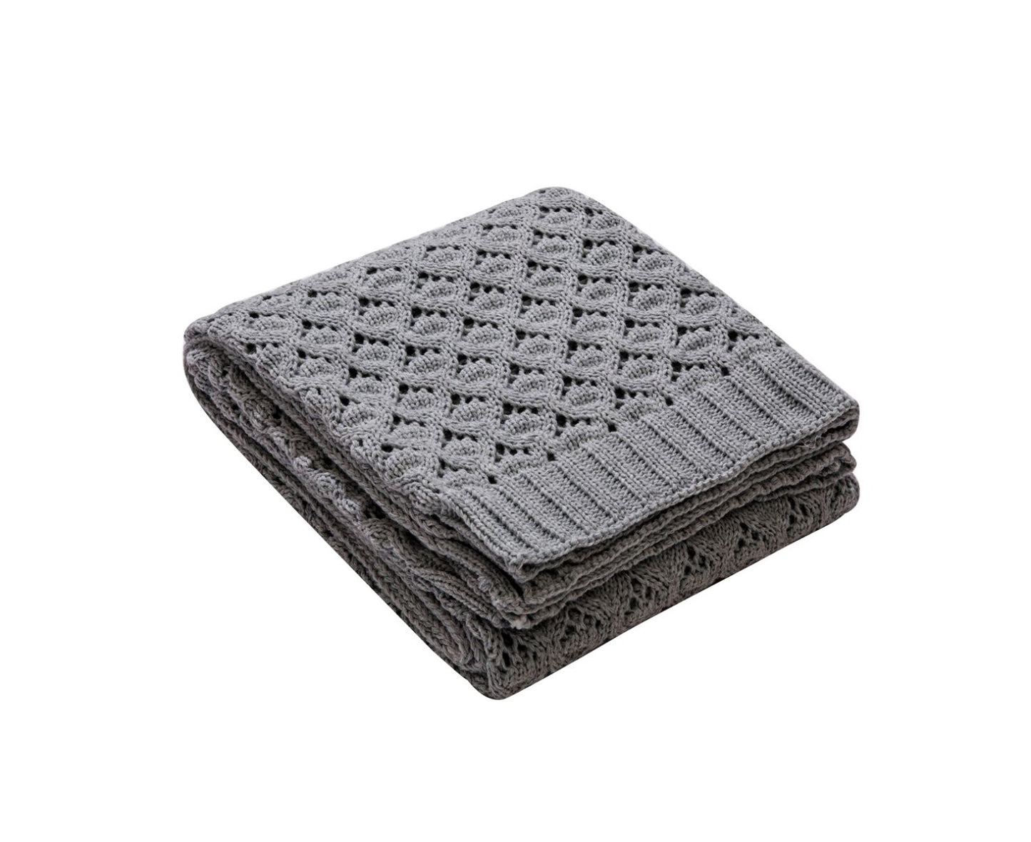 OSLO DIAMOND-KNIT SPRING THROW