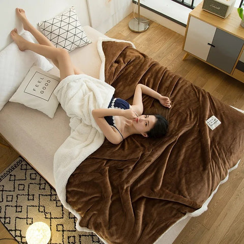 Warm Embrace Sherpa Throw Blanket