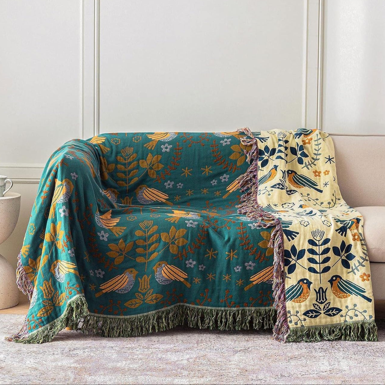 SCANDINEST REVERSIBLE THROW BLANKET