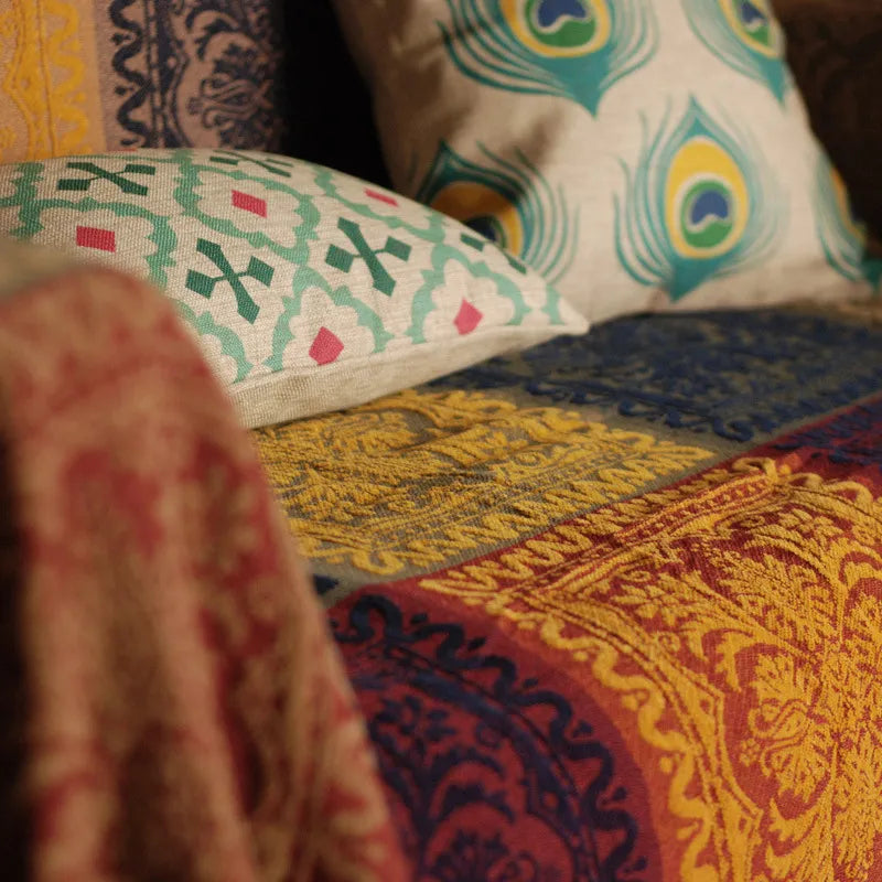 BAHAR MOSAIC CHENILLE THROW BLANKET