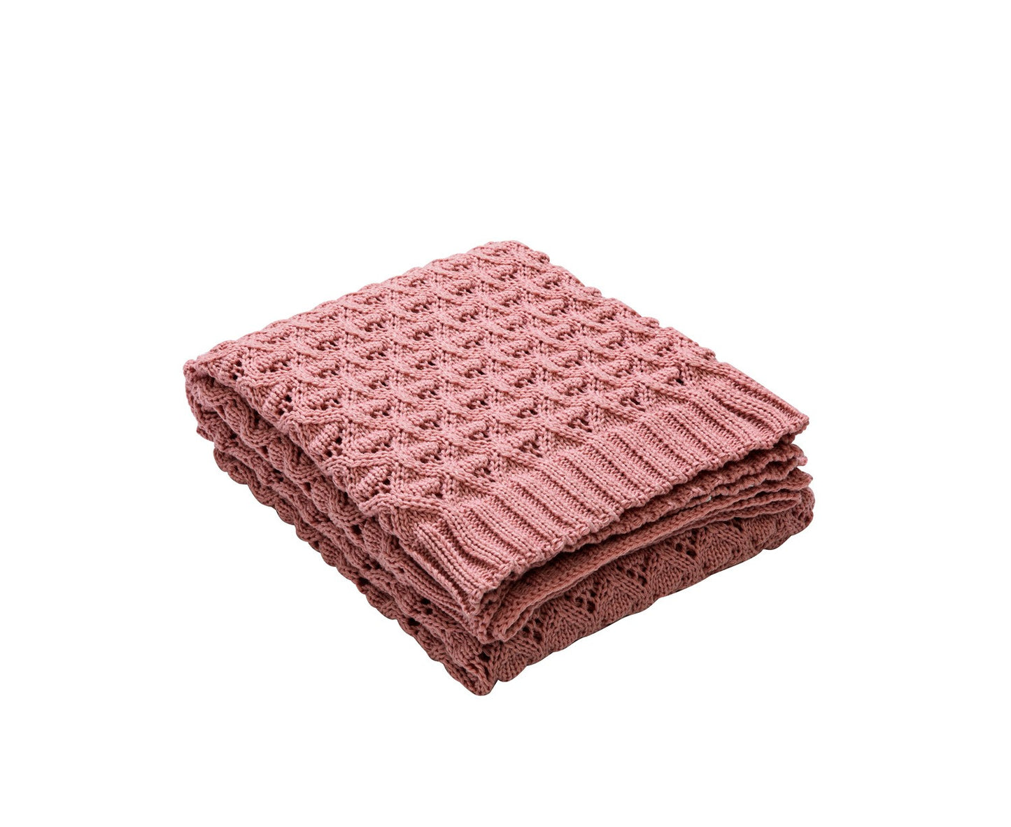 OSLO DIAMOND-KNIT SPRING THROW