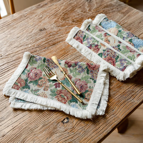 Floral Tapestry Placemat – Round & Rectangular