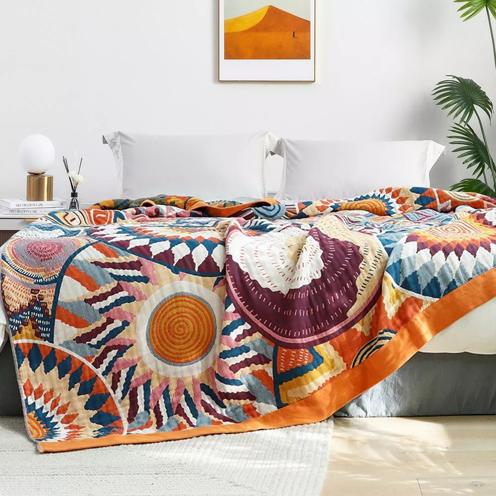 SUNBURST COTTON BLANKET