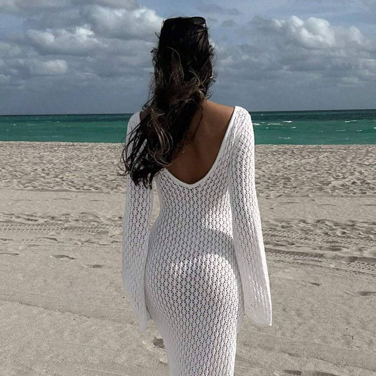AMAVI KNIT BEACH COVER-UP