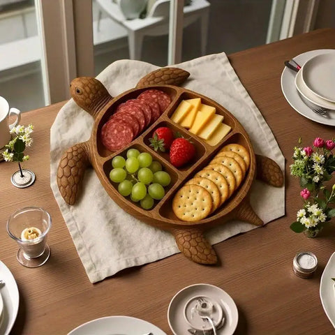 Turtle Wooden Charcuterie Tray