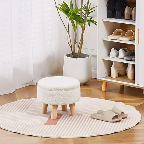 Teddy Velvet Storage Ottoman