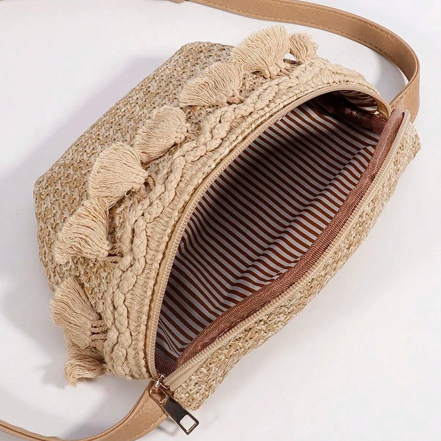 SOLEA MINI STRAW CROSSBODY