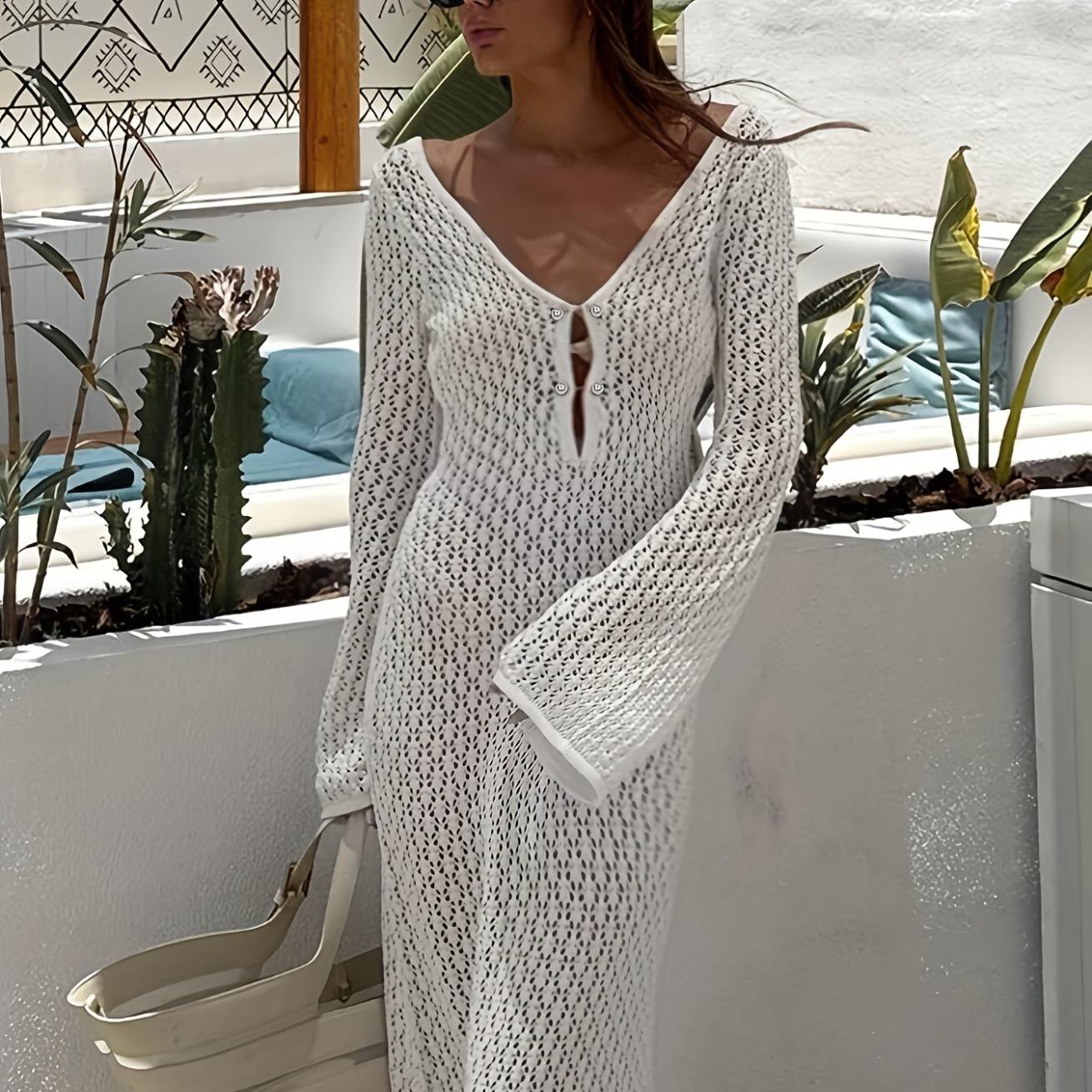 AMAVI KNIT BEACH COVER-UP