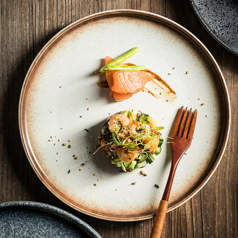 Lunar Edge Porcelain Dinner Plates