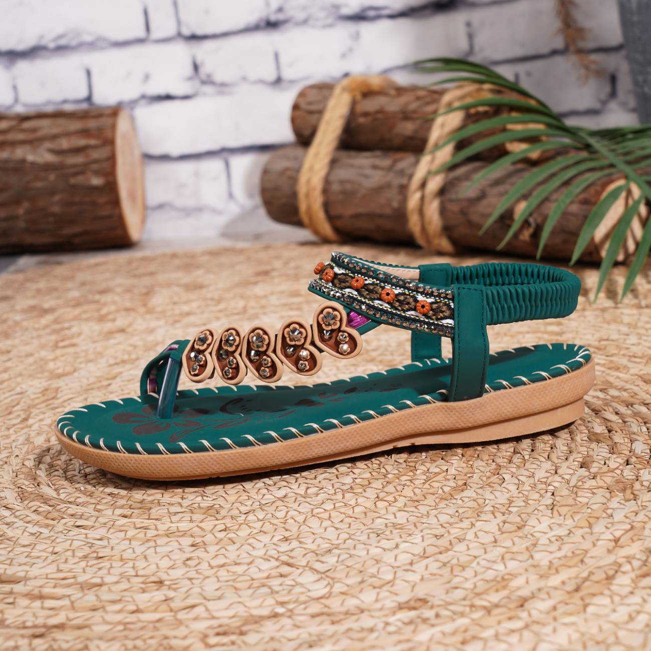 BOHEMIAN RHINESTONE SUMMER SANDALS