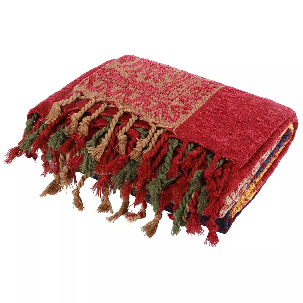 BAHAR MOSAIC CHENILLE THROW BLANKET