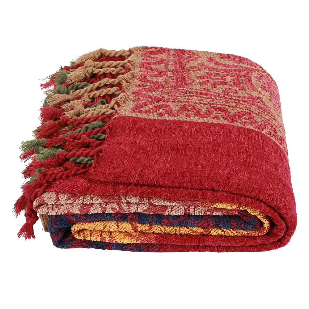 BAHAR MOSAIC CHENILLE THROW BLANKET