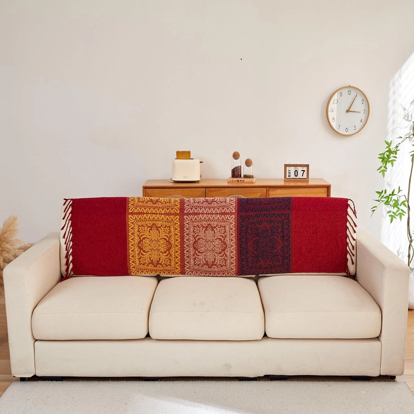 BAHAR MOSAIC CHENILLE THROW BLANKET