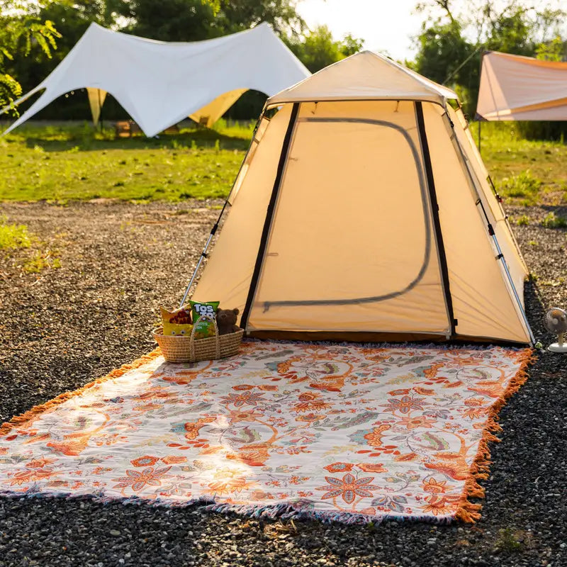 BOHEMIAN BLOOM THROW BLANKET