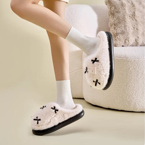 Women's Fuzzy House Slippers