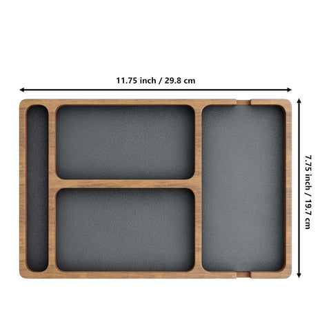 Alder Wood Desk Organizer Tray