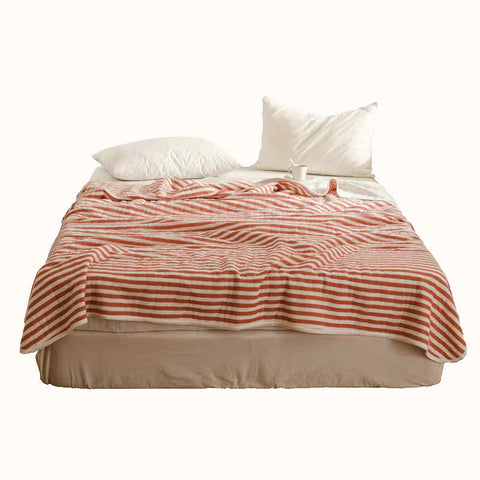 Striped Cotton Quilt - Japanese Inspired