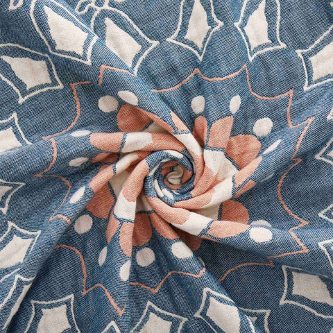 Cotton Gauze Quilt - Geometric & Boho Pattern