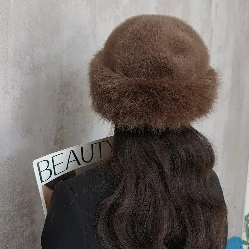 LARA FAUX FUR BUCKET HAT