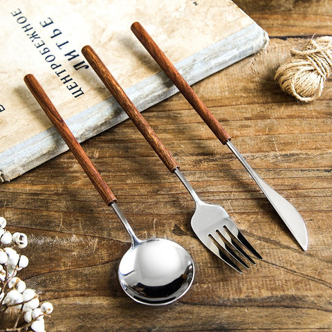Toscana Rosewood Flatware Set