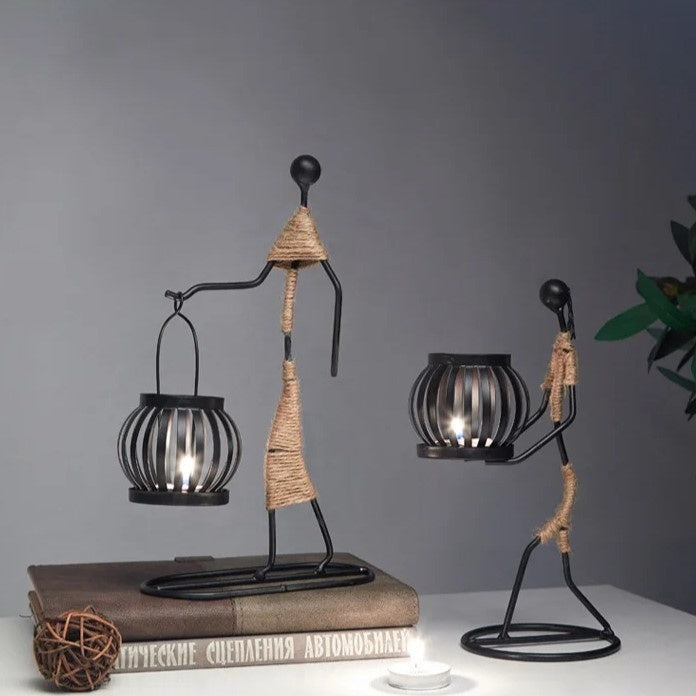 TRIBAL ELEGANCE LANTERN SCULPTURE