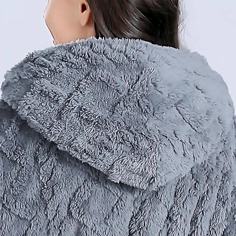 Hooded Robe Super Plush Bathrobe