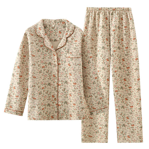Women's Vintage Cotton Pajama Set