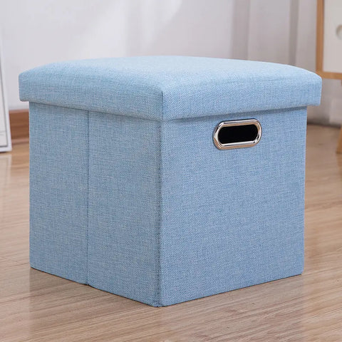 Foldable Storage Ottoman Cube Stool