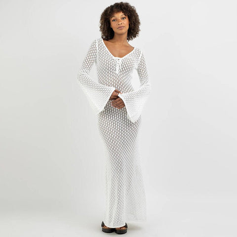 Santorini Woven Beach Cover-Up