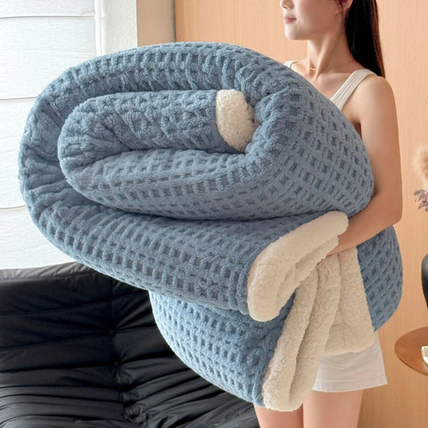 Thick Waffle Winter Blanket