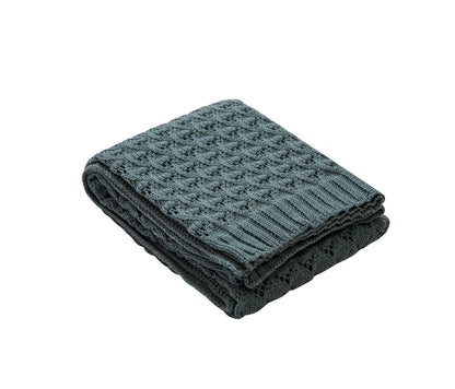 OSLO DIAMOND-KNIT SPRING THROW