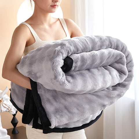 Kyoto Rabbit Plush Blanket - Warm Winter Throw