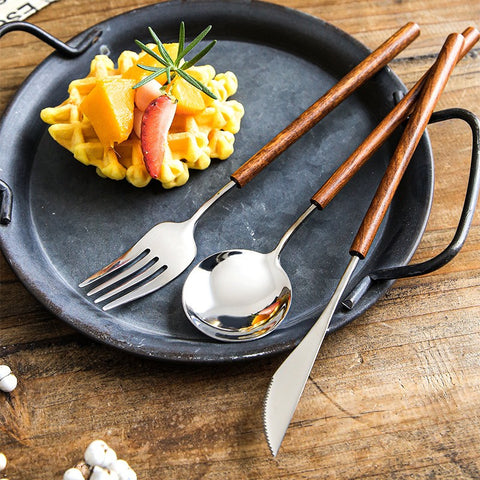 Toscana Rosewood Flatware Set