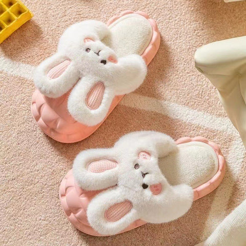 Women's Bunny Ear Slippers - Detachable