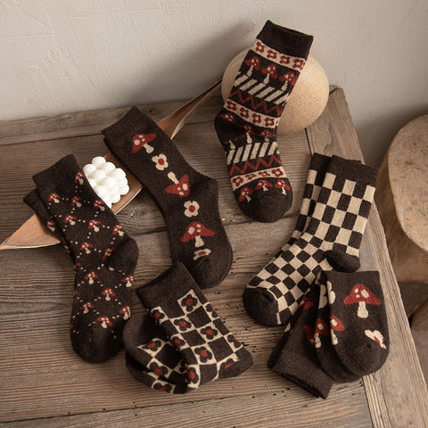 Yuki Retro Thermal Wool Socks