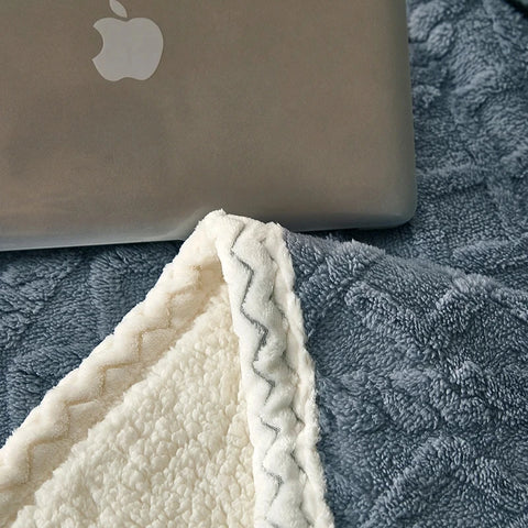 Soft Thick Sherpa Fleece Winter Blanket