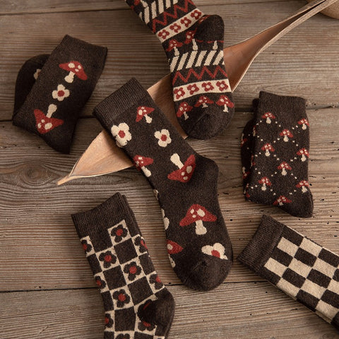Yuki Retro Thermal Wool Socks