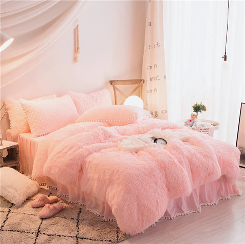 Velvet Duvet Cover - 4 Piece Bedding Set